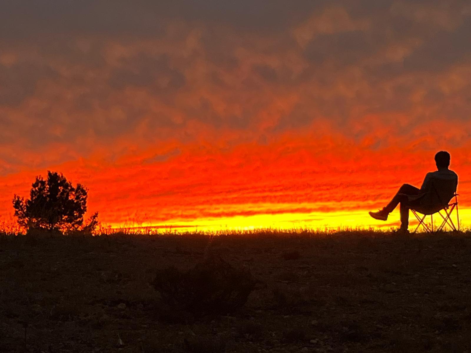 Atardecer en La Mancha